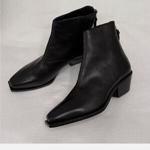 All Saints Sleek Black Ankle Boots